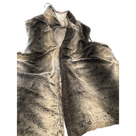 Vintage Y2K ZLC Collections - Faux Fur Reversible Vest - 4 pockets! XL - Picture 12 of 12